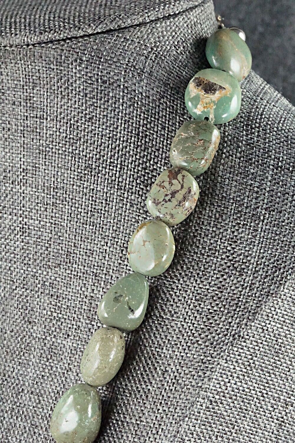 Turquoise and Sterling Silver Necklace - Louise Joe