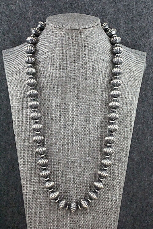 Sterling Silver Navajo Pearl Necklace - Tonisha Haley