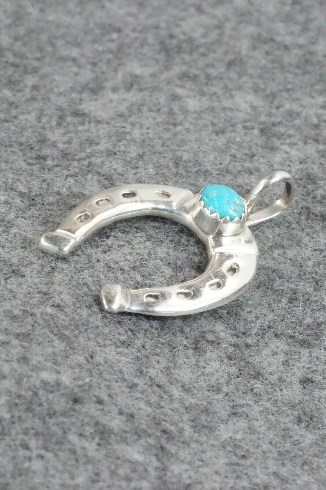 Turquoise & Sterling Silver Pendant - Pauline Nelson