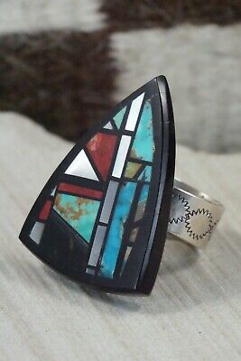 Multi Stone Inlay & Sterling Silver Ring - Chris Nieto