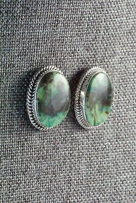Turquoise & Sterling Silver Earrings - Genevieve Francisco