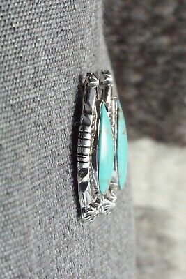 Turquoise & Sterling Silver Earrings - Freida Martinez