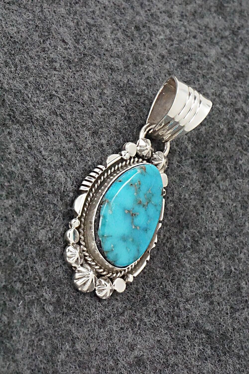 Turquoise and Sterling Silver Pendant - Daniel Benally