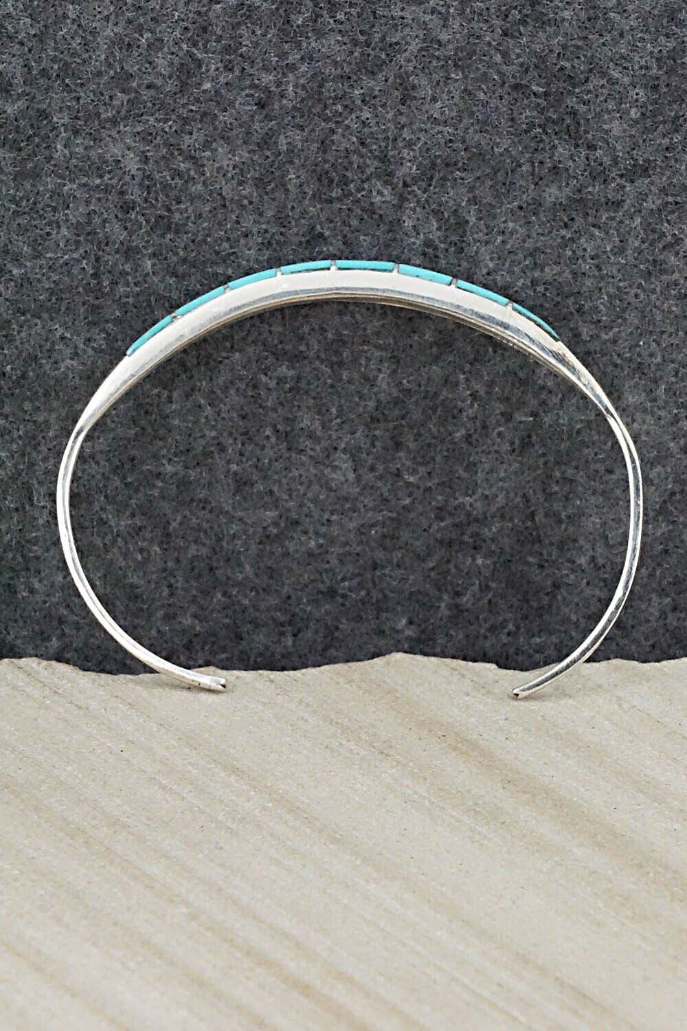 Turquoise & Sterling Silver Bracelet - Jeanette Chavez