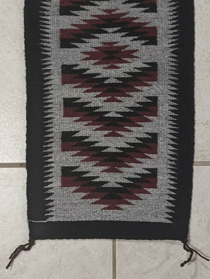 Navajo Handwoven Rug - 24.5in x 11in - Tanisha Charley - High Lonesome Trading