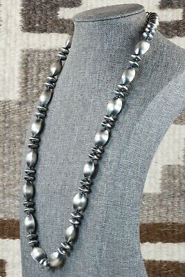 Navajo Sterling Silver Pearl Necklace - Presley Haley