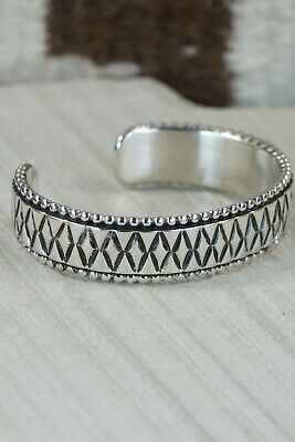 Navajo Sterling Silver Bracelet - Jonathan Nez