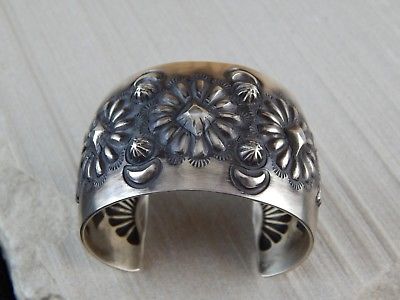 Navajo Sterling Silver Bracelet - Elvira Bill - High Lonesome Trading