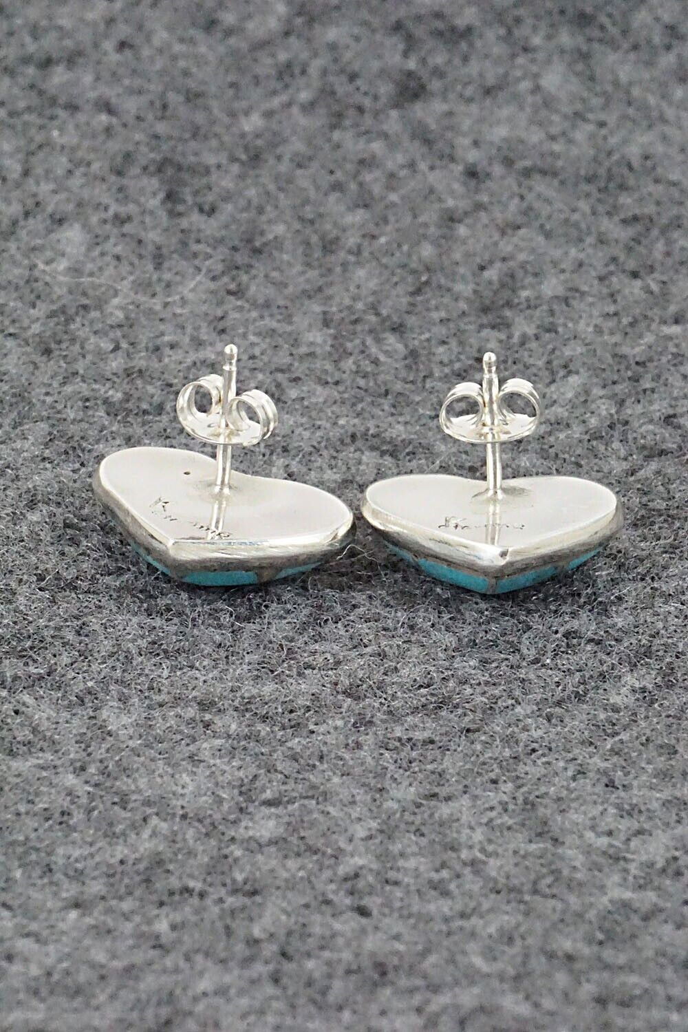 Turquoise & Sterling Silver Earrings - Laurie Kallestewa