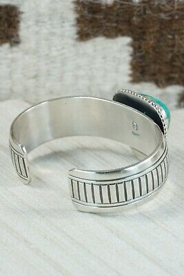 Navajo Turquoise and Sterling Silver Bracelet - Raymond Delgarito