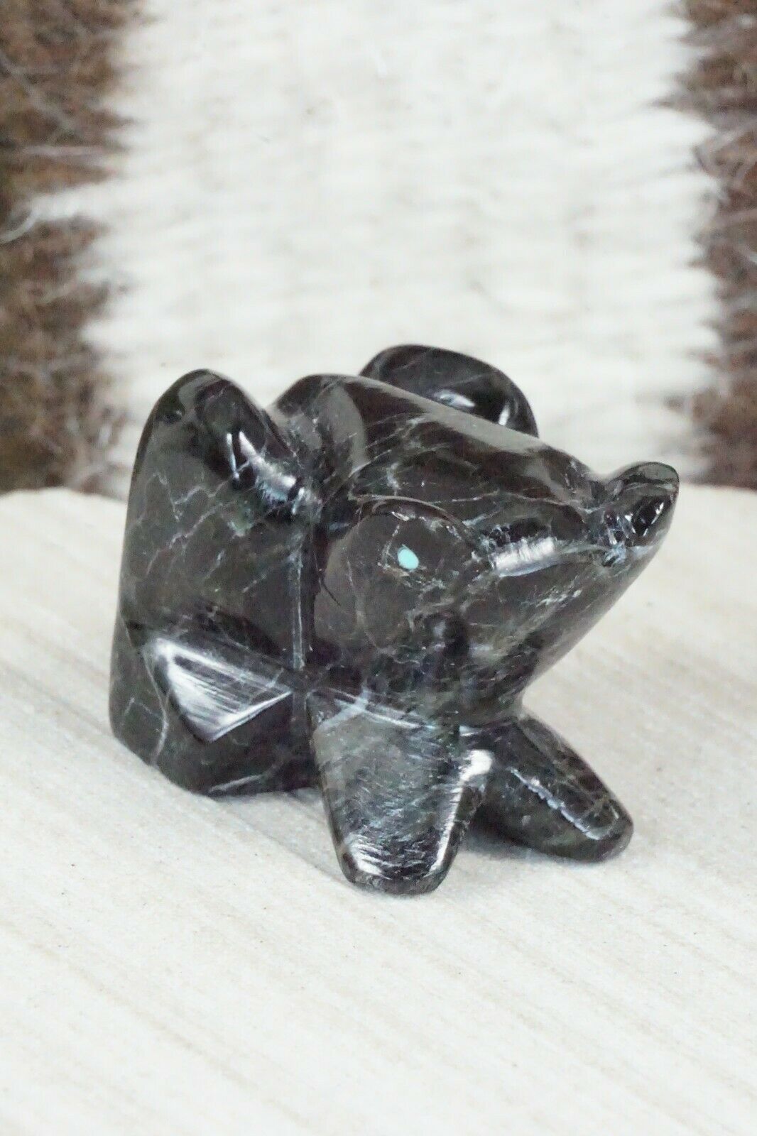 Frog Zuni Fetish Carving - Rick Quam - High Lonesome Trading