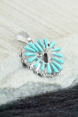 Turquoise & Sterling Silver Pendant - Rebecca B. Laate
