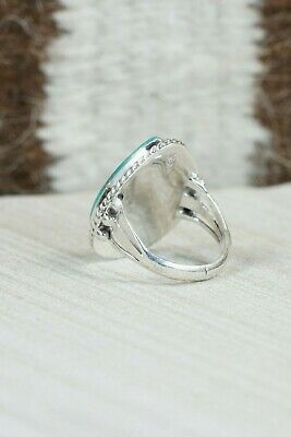 Navajo Turquoise and Sterling Silver Ring - Tom Dinetso - Size 5