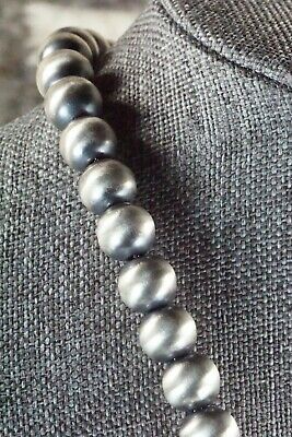 Coral and Sterling Silver Navajo Pearl Necklace - Jan Mariano