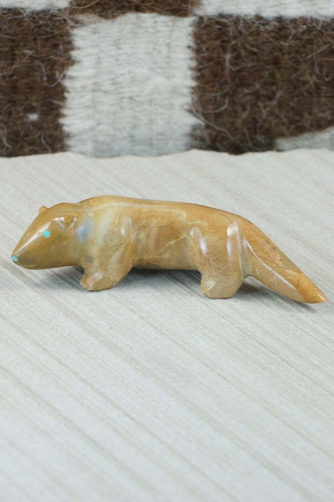 Mole Zuni Fetish Carving - Enrike Leekya