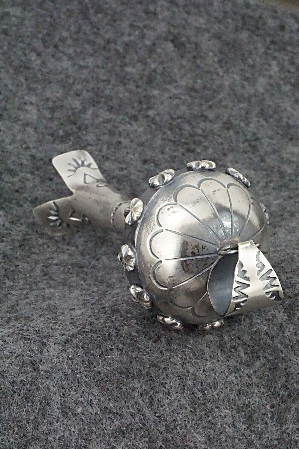 Sterling Silver Blossom Pendant - Tim Yazzie