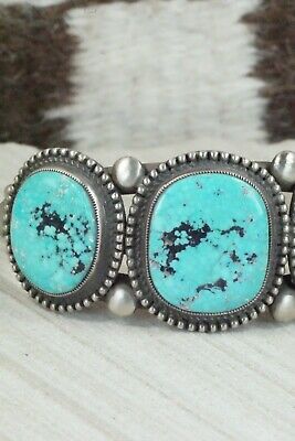 Turquoise and Sterling Silver Bracelet - Calvin Martinez