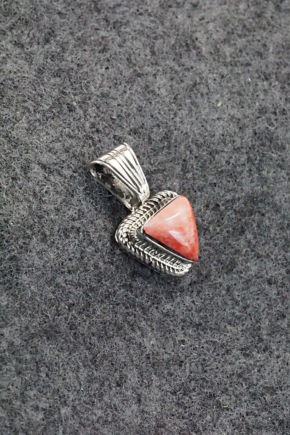 Spiny Oyster and Sterling Silver Pendant - Sadie Jim