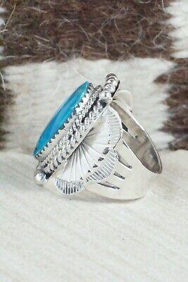 Turquoise & Sterling Silver Ring - Mike Smith - Size 6 - High Lonesome Trading
