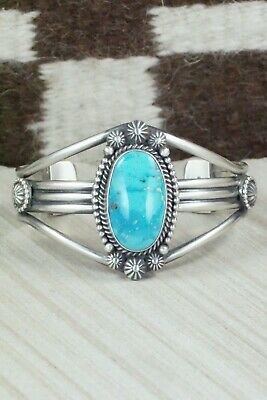 Turquoise & Sterling Silver Bracelet - Michael Calladitto