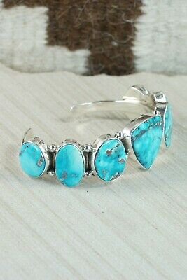 Navajo Turquoise & Sterling Silver Bracelet - Thomas Yazzie