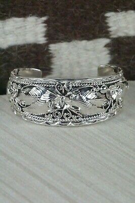 Navajo Sterling Silver Floral Bracelet - Freddie James