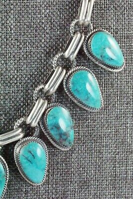 Turquoise & Sterling Silver Necklace and Earrings - Bobby Platero