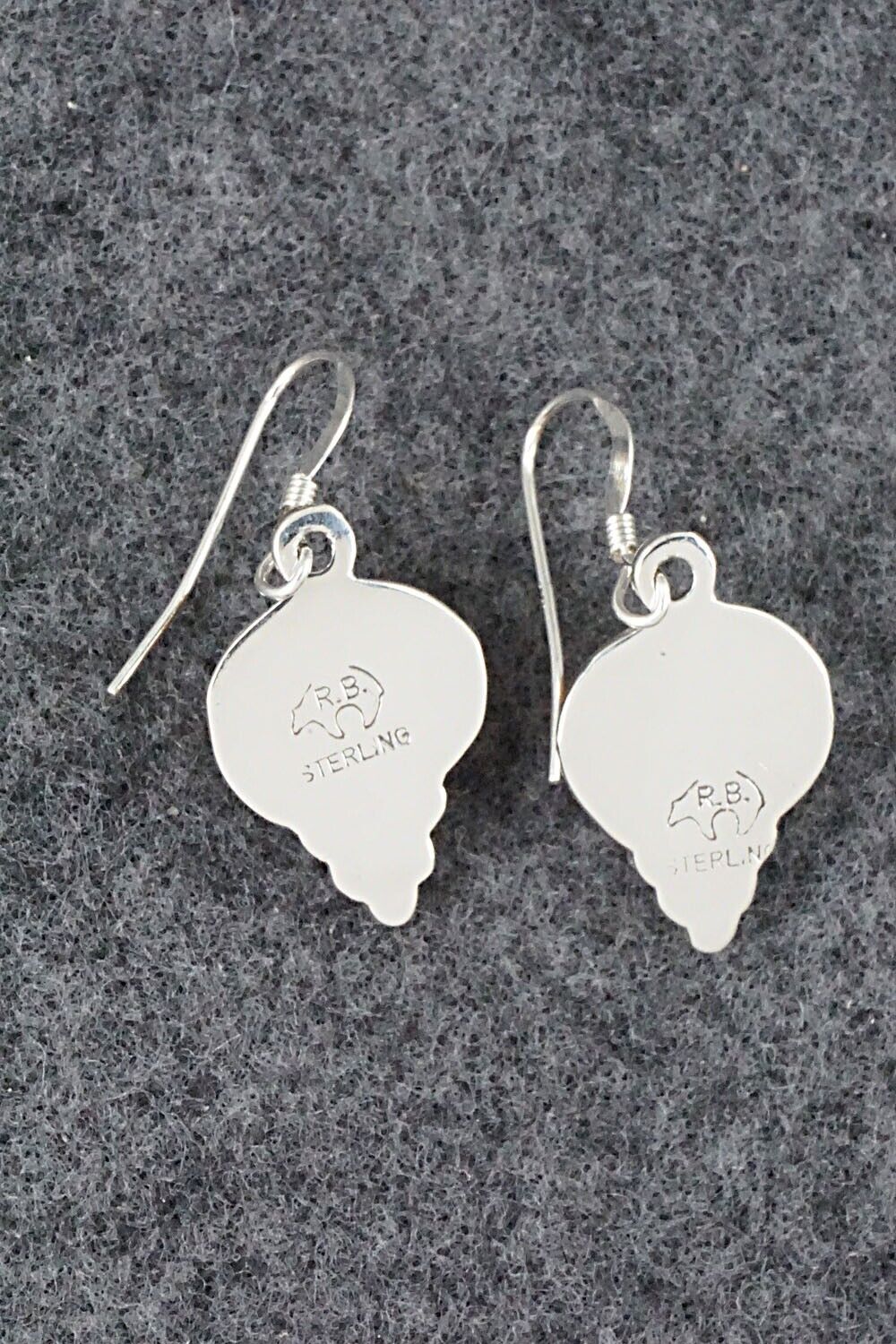 Spiny Oyster & Sterling Silver Earrings - Rosie Chee