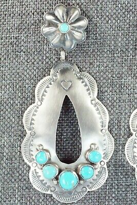 Turquoise & Sterling Silver Earrings - Rita Lee