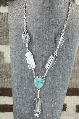 Turquoise & Sterling Silver Necklace - Gilbert Smith