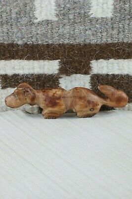 Dog Zuni Fetish Carving - Michael Mahooty - High Lonesome Trading