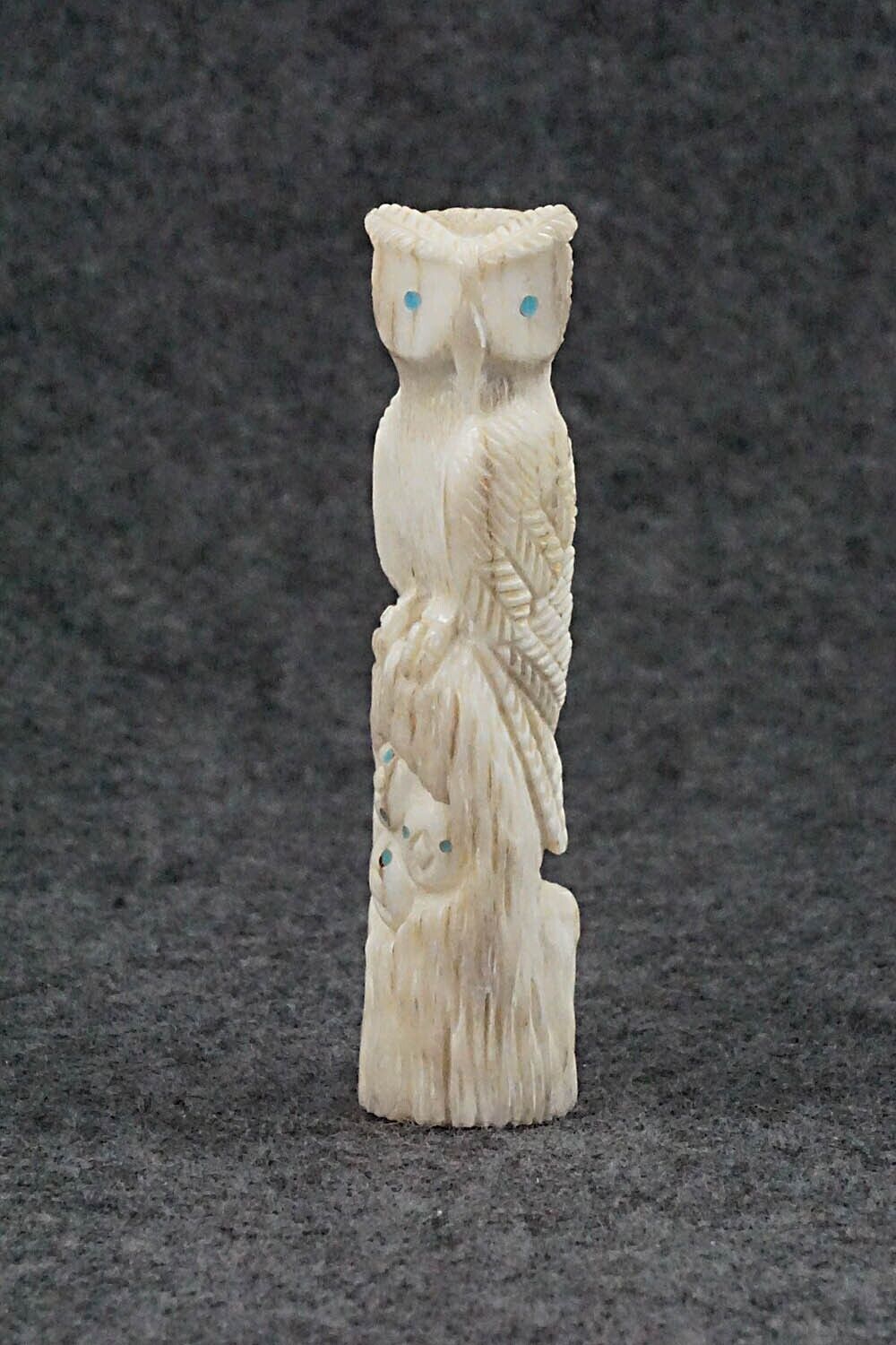 Owl Zuni Fetish Carving - Destry Siutza
