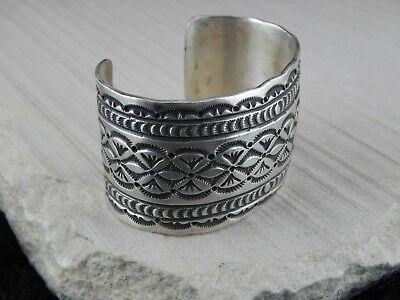 Navajo Sterling Silver Bracelet - Leonard Maloney - High Lonesome Trading