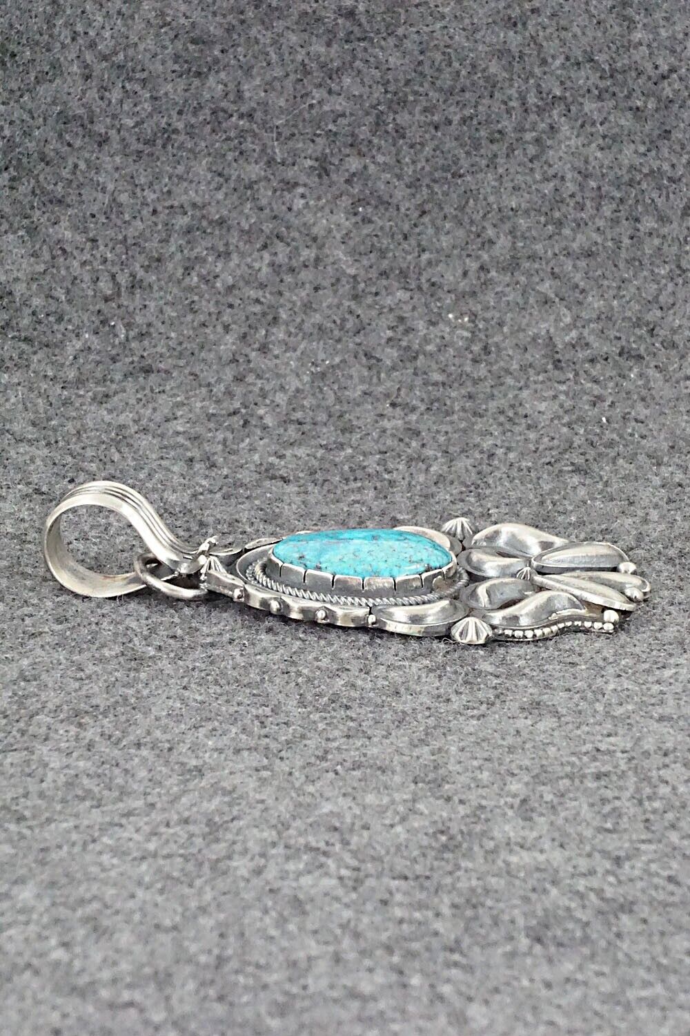 Turquoise and Sterling Silver Pendant - Derrick Gordon