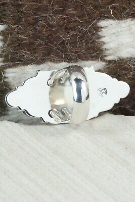 Turquoise & Sterling Silver Ring - Clarence Long - Size 6.5