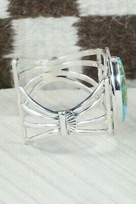 Turquoise & Sterling Silver Bracelet - Raymond Delgarito - High Lonesome Trading