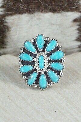 Turquoise and Sterling Silver Ring - Zeita Begay - Size 6 - High Lonesome Trading