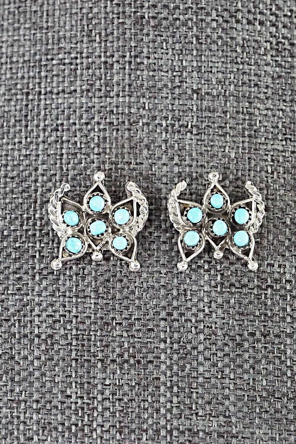 Turquoise & Sterling Silver Earrings - Wayne Johnson