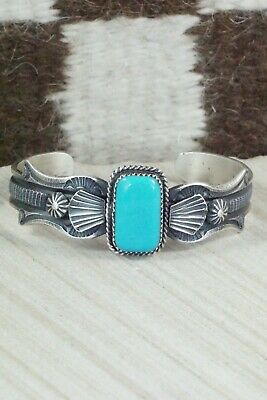 Turquoise & Sterling Silver Bracelet - Kevin Billah