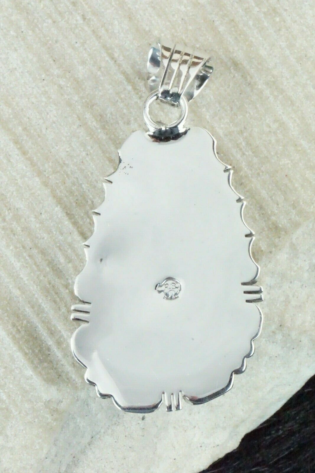 Turquoise & Sterling Silver Pendant - Samuel Yellowhair