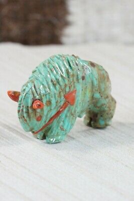 Buffalo Zuni Fetish Carving - Andres Quandelacy