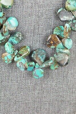Turquoise & Sterling Silver Necklace - Navajo