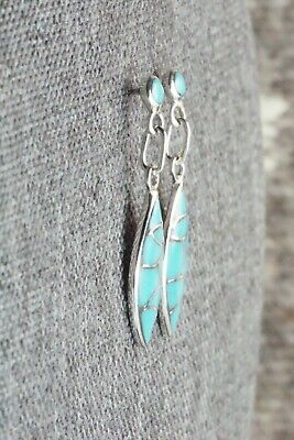 Turquoise & Sterling Silver Earrings - Danny Seoutewa