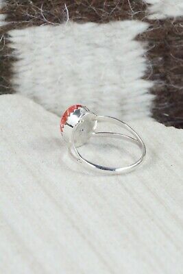 Spiny Oyster & Sterling Silver Ring - Robert Martinez - Size 7.25
