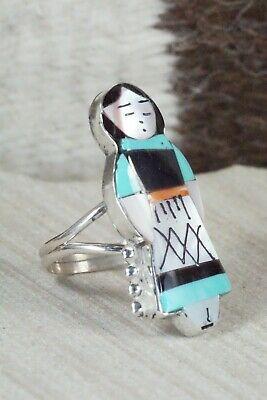Corn Maiden & Sterling Silver Ring - Joyce Waseta - Size 9 - High Lonesome Trading