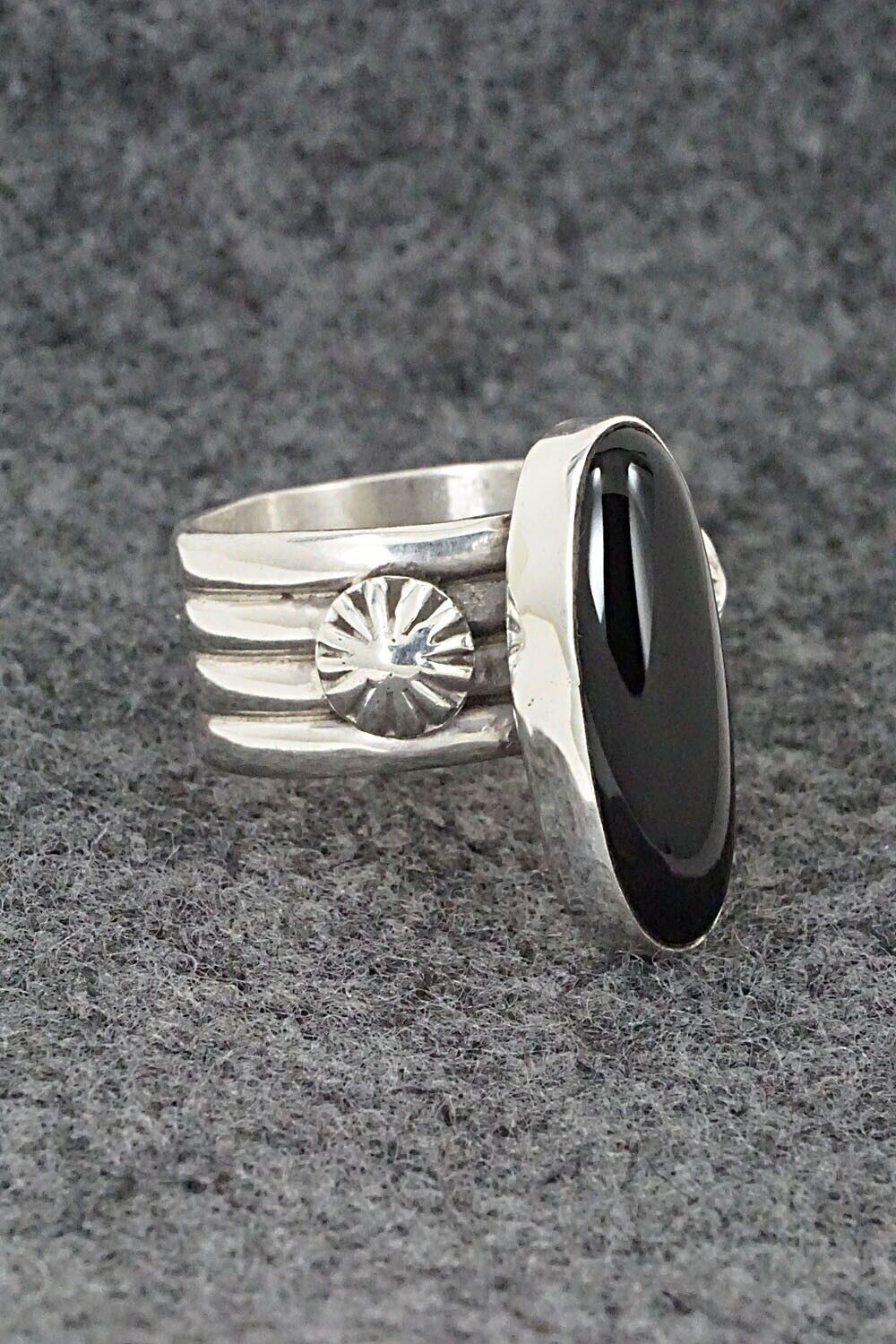 Onyx & Sterling Silver Ring - Ben Begay - Size 7.75