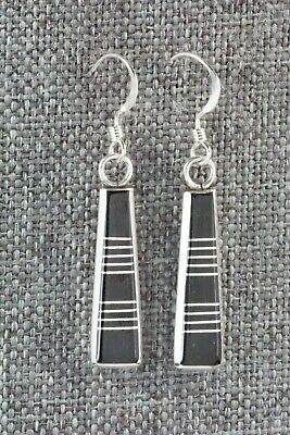 Onyx & Sterling Silver Earrings - Valentino Laate