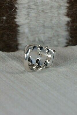Navajo Spiny Oyster and Sterling Silver Ring - Mark Barney - Size 7 - High Lonesome Trading