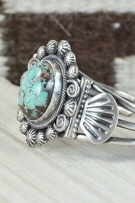 Navajo Turquoise & Sterling Silver Bracelet - Leon Martinez