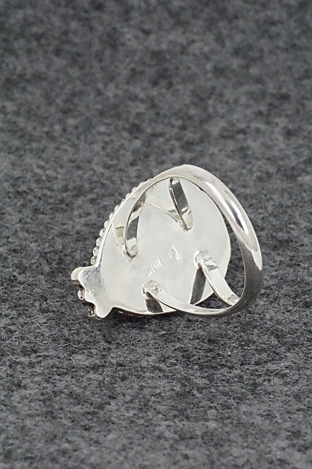 White Buffalo & Sterling Silver Ring - Robert Martinez - Size 6.5